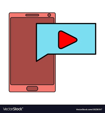 Flat play logo icon buttonyoutube flat social vector image