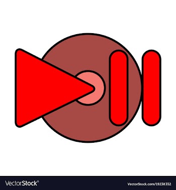 Flat play logo icon buttonyoutube flat social vector image