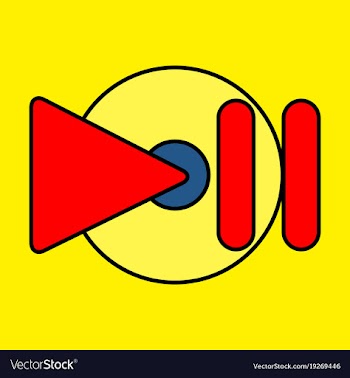 Flat play logo icon buttonyoutube flat social vector image