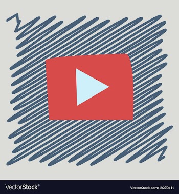 Flat play logo icon buttonyoutube flat social vector image