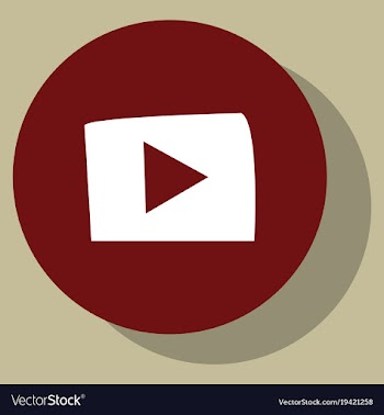 Flat play logo icon buttonyoutube flat social vector image
