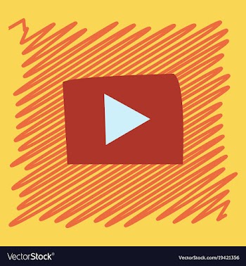 Flat play logo icon buttonyoutube flat social vector image