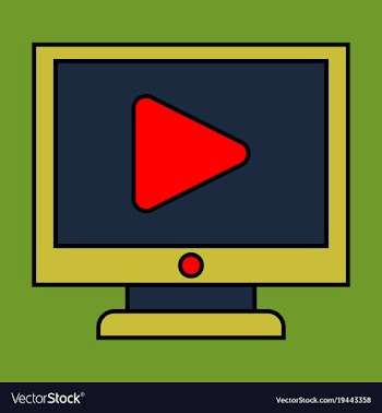 Flat play logo icon buttonyoutube flat social vector image