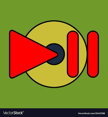 Flat play logo icon buttonyoutube flat social vector image