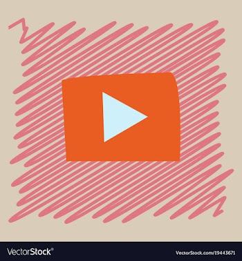 Flat play logo icon buttonyoutube flat social vector image