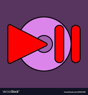 Flat play logo icon buttonyoutube flat social vector image