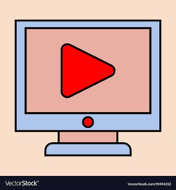Flat play logo icon buttonyoutube flat social vector image