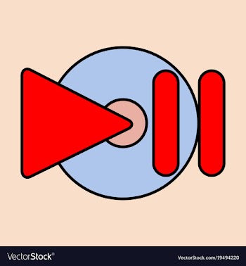 Flat play logo icon buttonyoutube flat social vector image