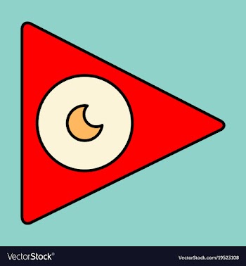 Flat play logo icon buttonyoutube flat social vector image