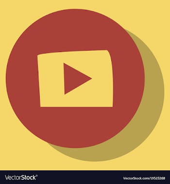 Flat play logo icon buttonyoutube flat social vector image