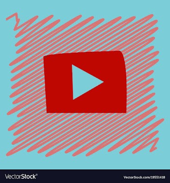 Flat play logo icon buttonyoutube flat social vector image