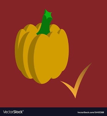 Flat pumpkin autumn halloween or thanksgiving vector image