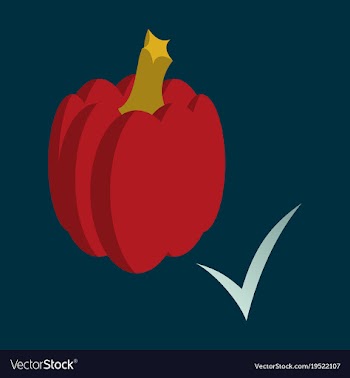 Flat pumpkin autumn halloween or thanksgiving vector image