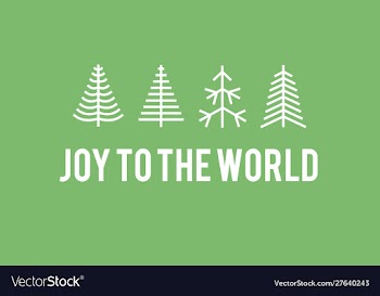 Flat set christmas trees holidays background vector image
