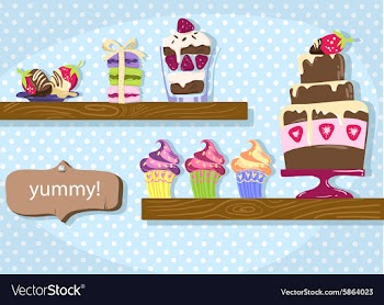 Flat Set vector image