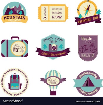 Flat Set vector image
