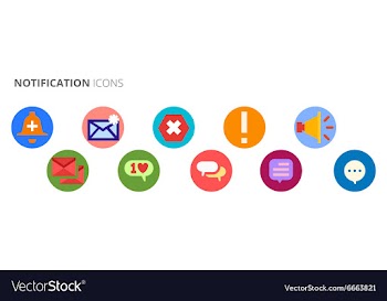 Flat set vector image