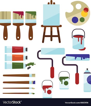 Flat set vector image