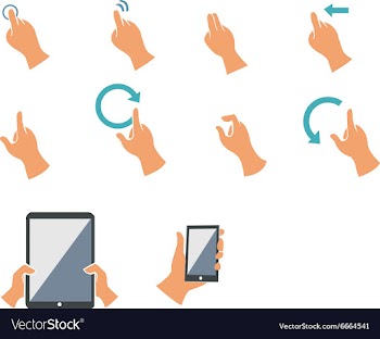 Flat set vector image