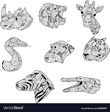 Flat set vector image