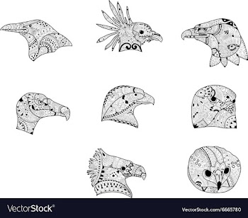 Flat set vector image