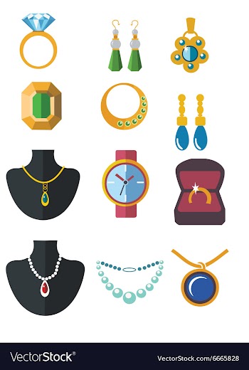 Flat set vector image