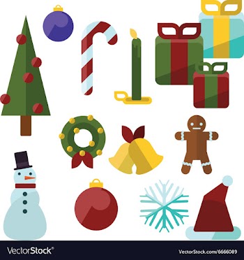 Flat set vector image