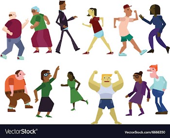 Flat set vector image