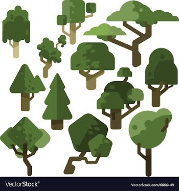 Flat set vector image