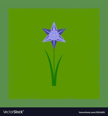 Flat shading style flower narcissus vector image