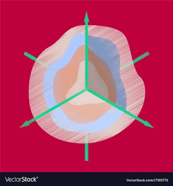 Flat shading style icon 3d chart vector image