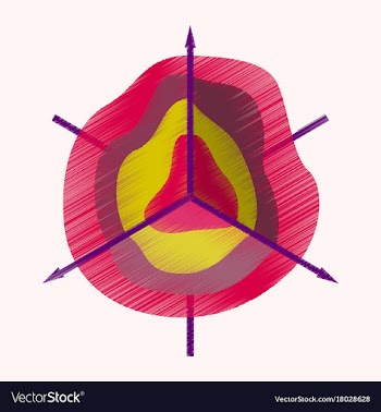 Flat shading style icon 3d chart vector image