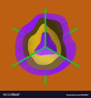 Flat shading style icon 3d chart vector image