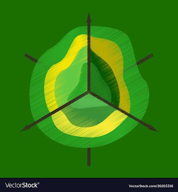 Flat shading style icon 3d chart vector image