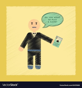 Flat shading style icon a poker man player vector image