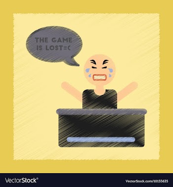 Flat shading style icon a poker man player vector image