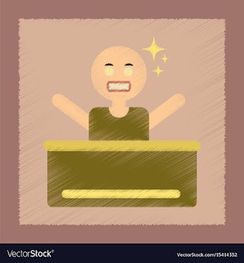 Flat shading style icon a poker man player vector image