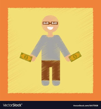 Flat shading style icon a poker man player vector image