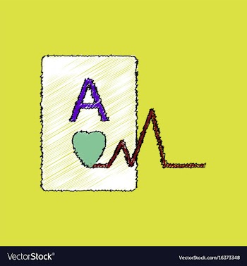 Flat shading style icon ace of hearts silhouette vector image