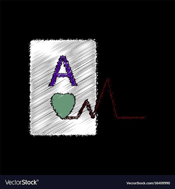 Flat shading style icon ace of hearts silhouette vector image