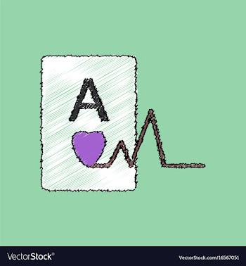 Flat shading style icon ace of hearts silhouette vector image