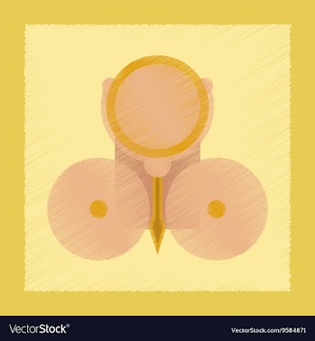 Flat shading style icon Alarm school bell vector image