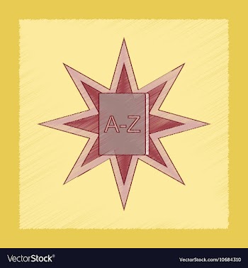Flat shading style icon alphabet book vector image