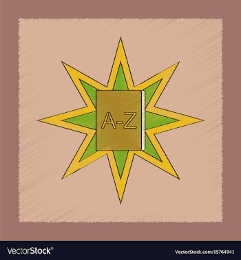 Flat shading style icon alphabet book vector image