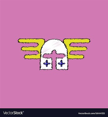 Flat shading style icon ancient helmet crusaders vector image