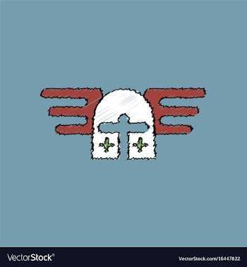 Flat shading style icon ancient helmet crusaders vector image