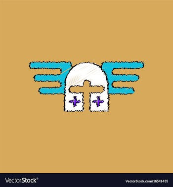 Flat shading style icon ancient helmet crusaders vector image