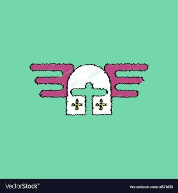 Flat shading style icon ancient helmet crusaders vector image