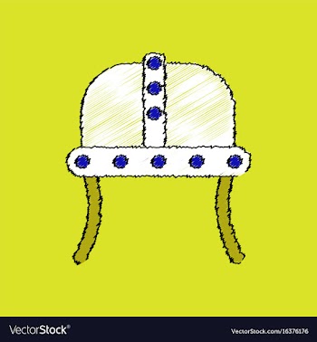 Flat shading style icon ancient helmet vector image