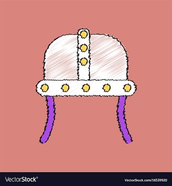 Flat shading style icon ancient helmet vector image